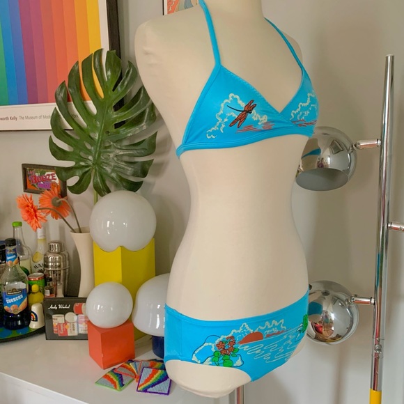 Vintage 60s deadstock tropical bikini girls 14 - Picture 3 of 6